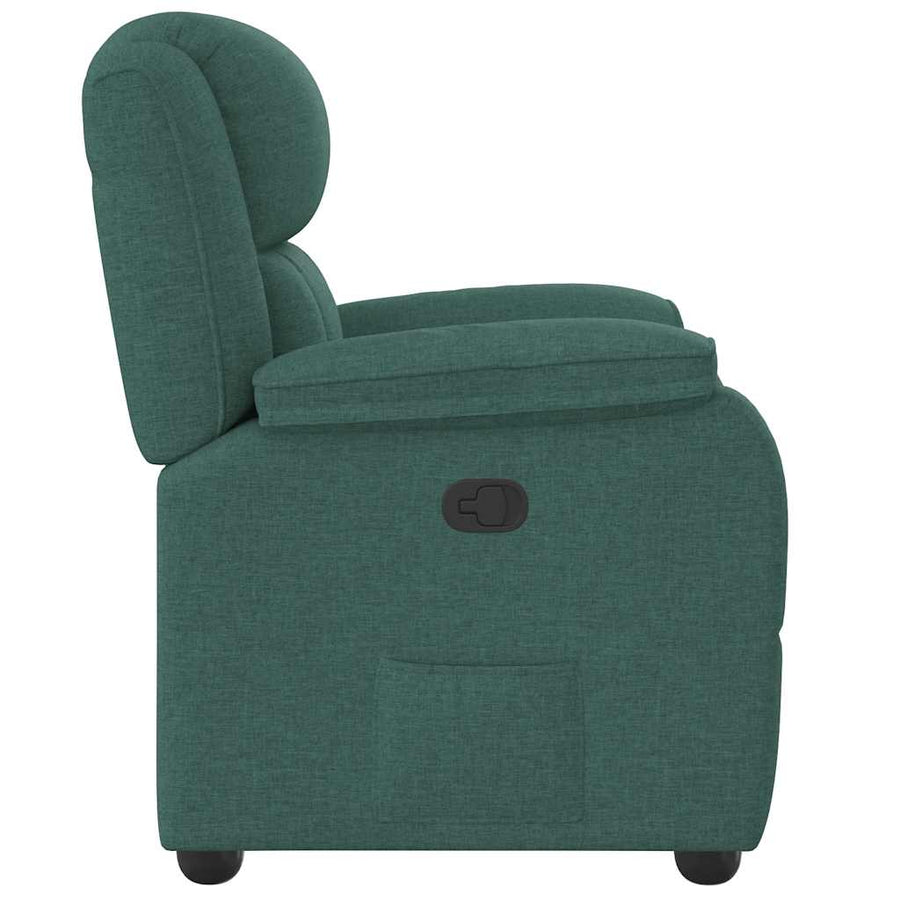 Fauteuil Verstelbaar Stof Donkergroen 1 Nee
