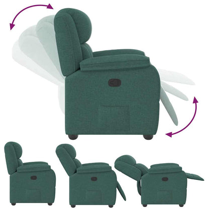 Fauteuil Verstelbaar Stof Donkergroen 1 Nee