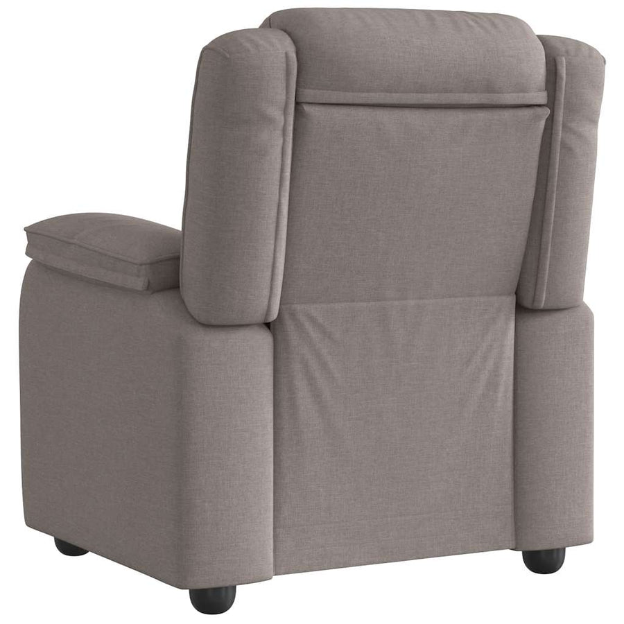 Fauteuil verstelbaar stof taupe