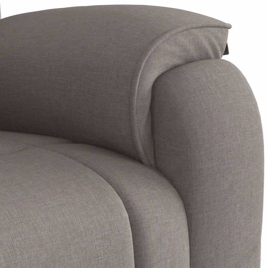 Fauteuil verstelbaar stof taupe