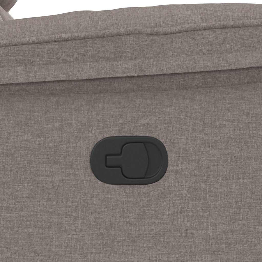 Fauteuil verstelbaar stof taupe