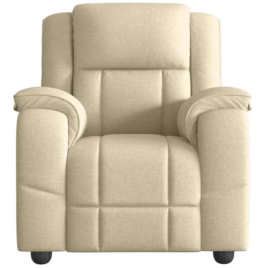 Fauteuil Verstelbaar Stof Kleurig Crème 1 Nee