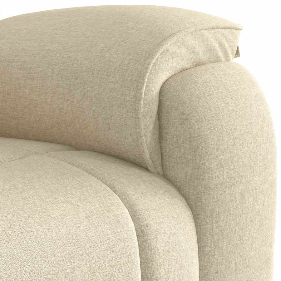 Fauteuil Verstelbaar Stof Kleurig Crème 1 Nee