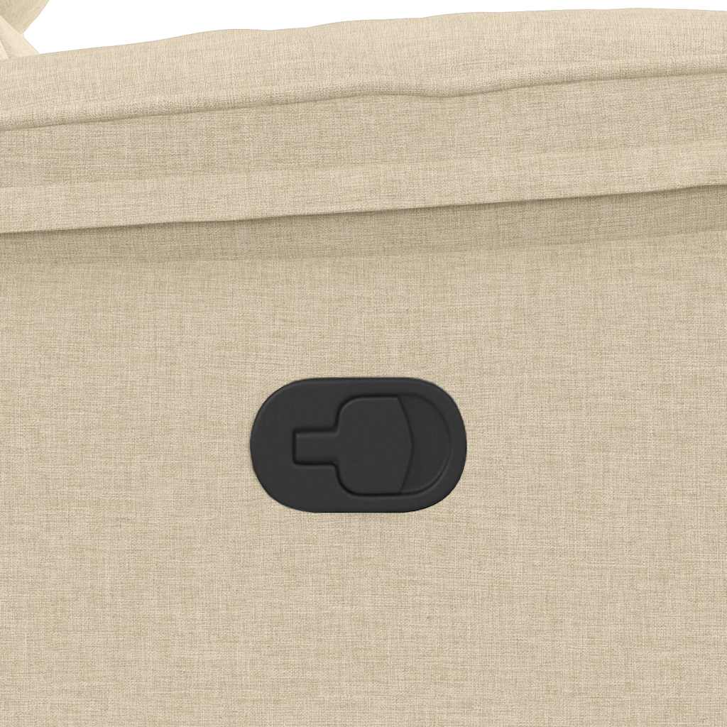 Fauteuil Verstelbaar Stof Kleurig Crème 1 Nee