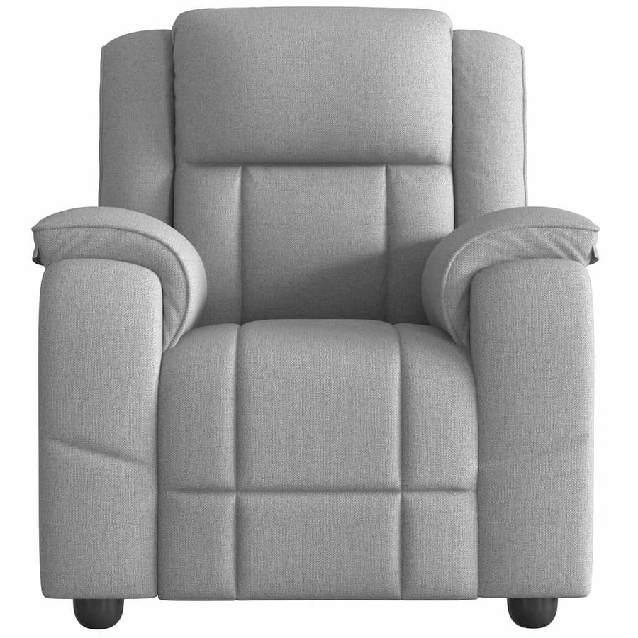 Fauteuil verstelbaar stof wolk grijs