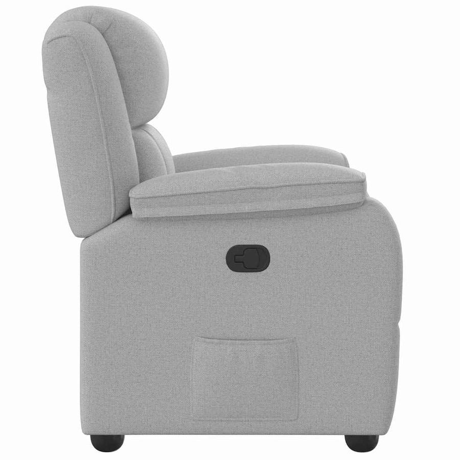 Fauteuil verstelbaar stof wolk grijs