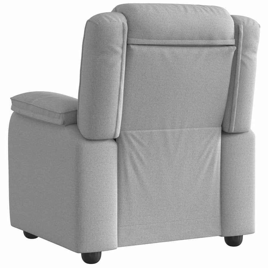 Fauteuil verstelbaar stof wolk grijs