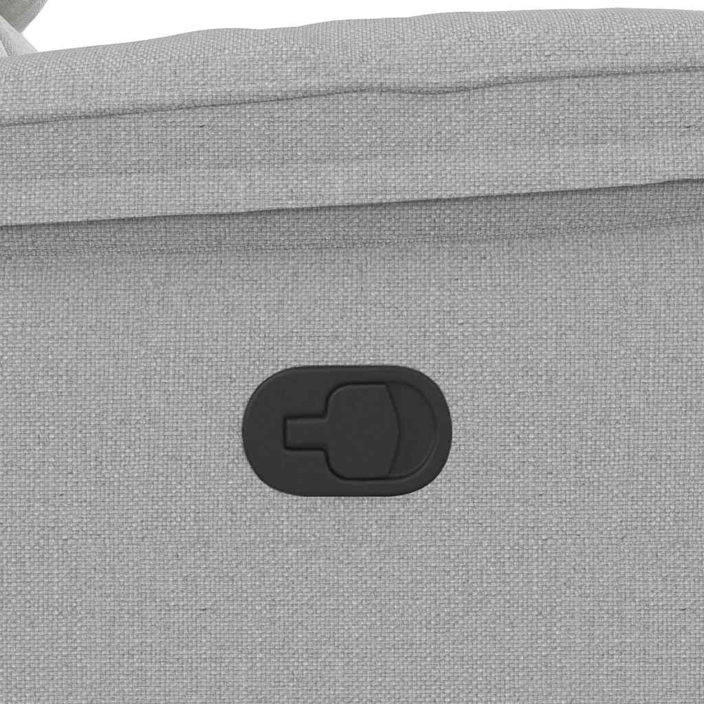 Fauteuil verstelbaar stof wolk grijs