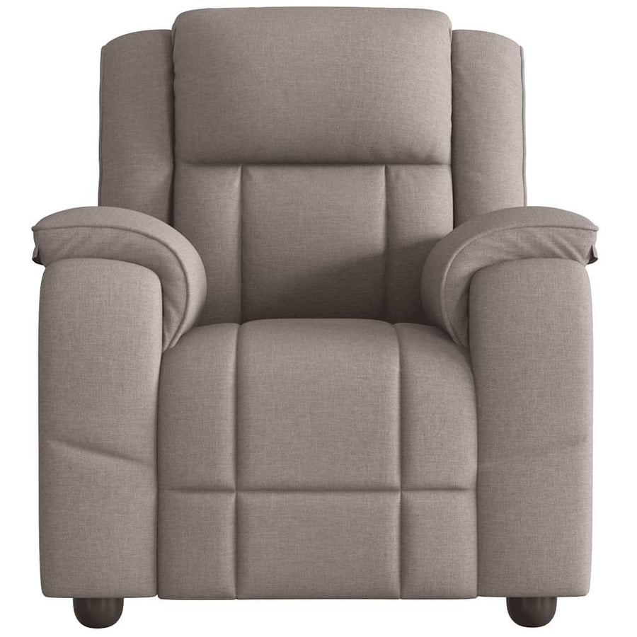 Massagestoel verstelbaar stof taupe