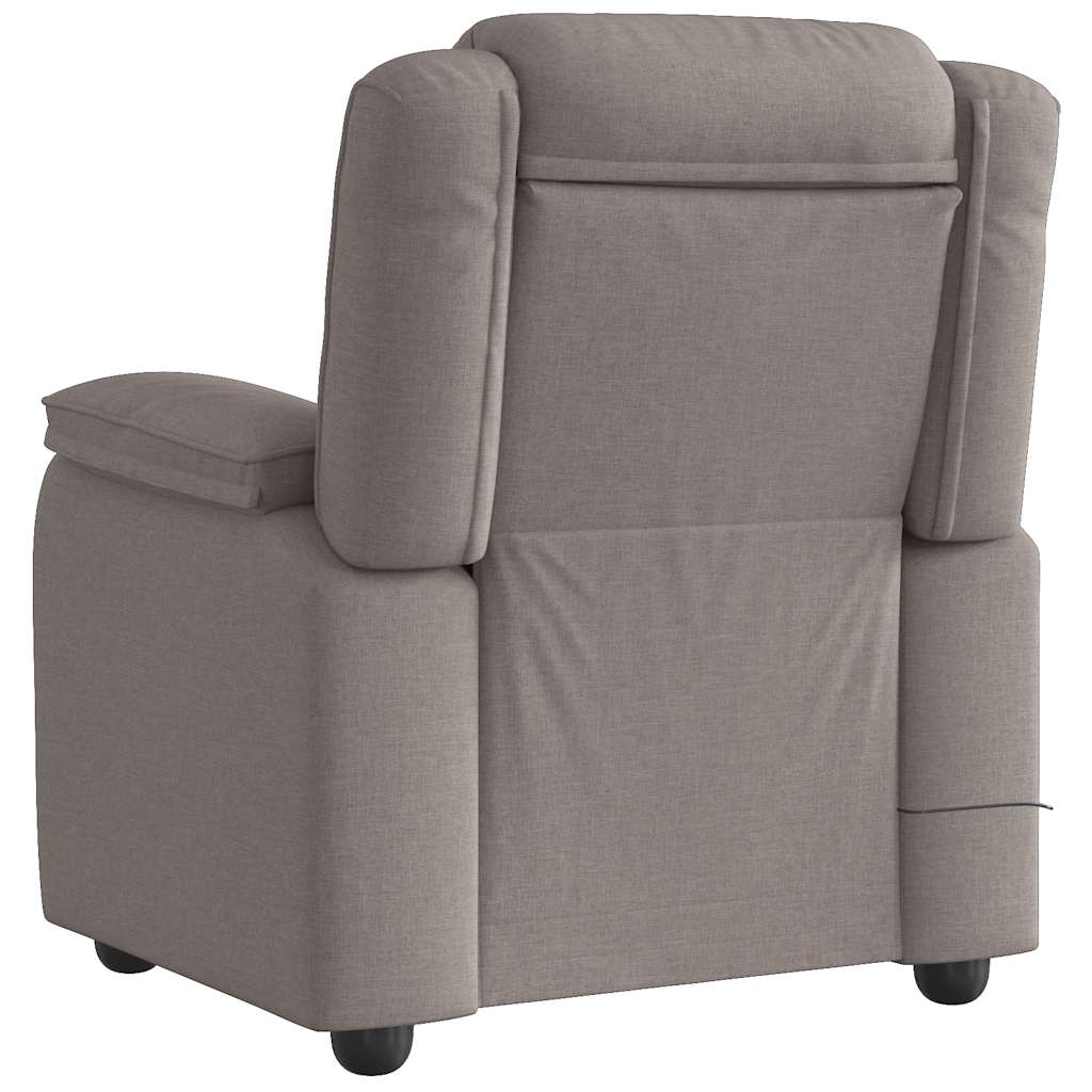 Massagestoel verstelbaar stof taupe
