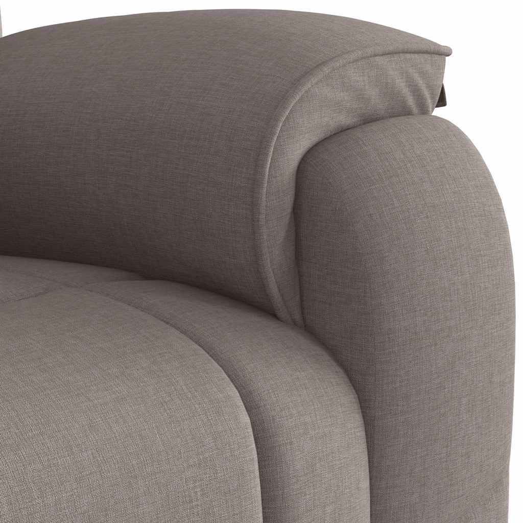 Massagestoel verstelbaar stof taupe