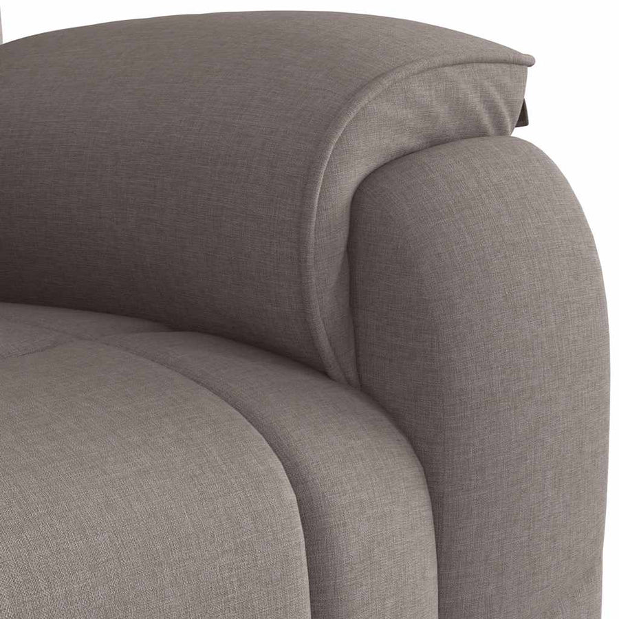 Massagestoel verstelbaar stof taupe