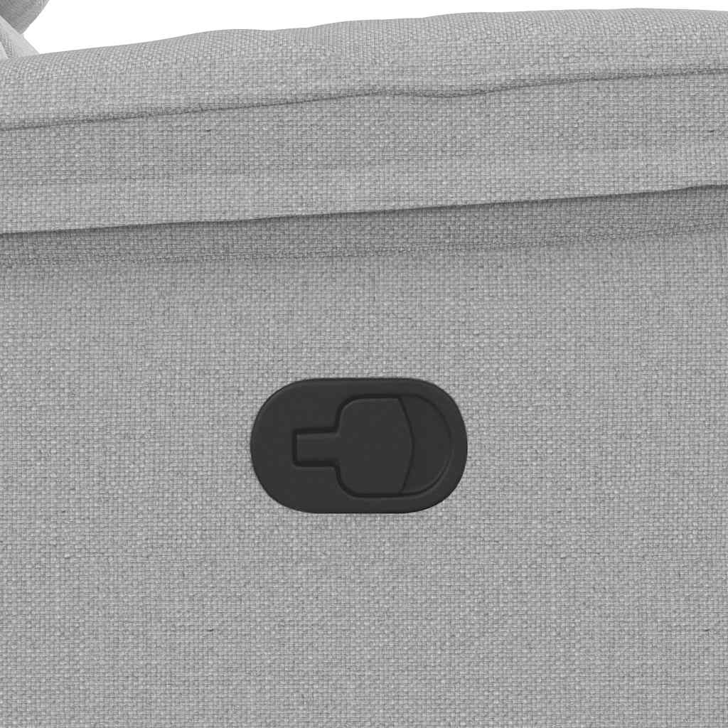 Massagestoel verstelbaar stof wolk grijs