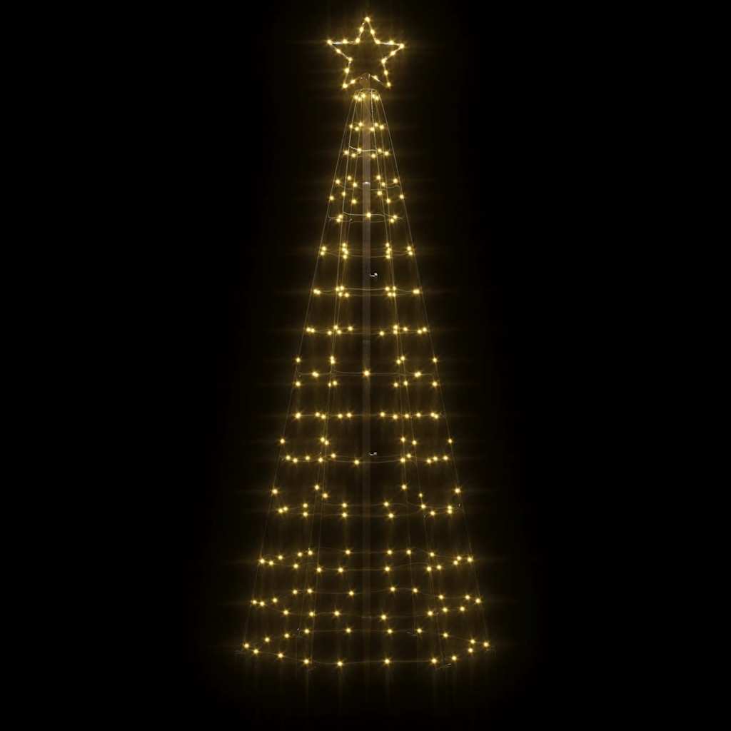 LED Kerstboom met Spikes 220 LEDs Warm Wit 180 cm