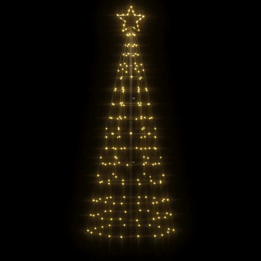 LED Kerstboom met Spikes 220 LEDs Warm Wit 180 cm