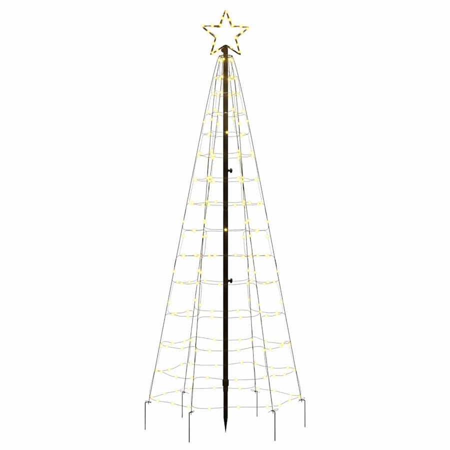 LED Kerstboom met Spikes 220 LEDs Warm Wit 180 cm