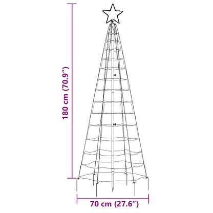 LED Kerstboom met Spikes 220 LEDs Warm Wit 180 cm