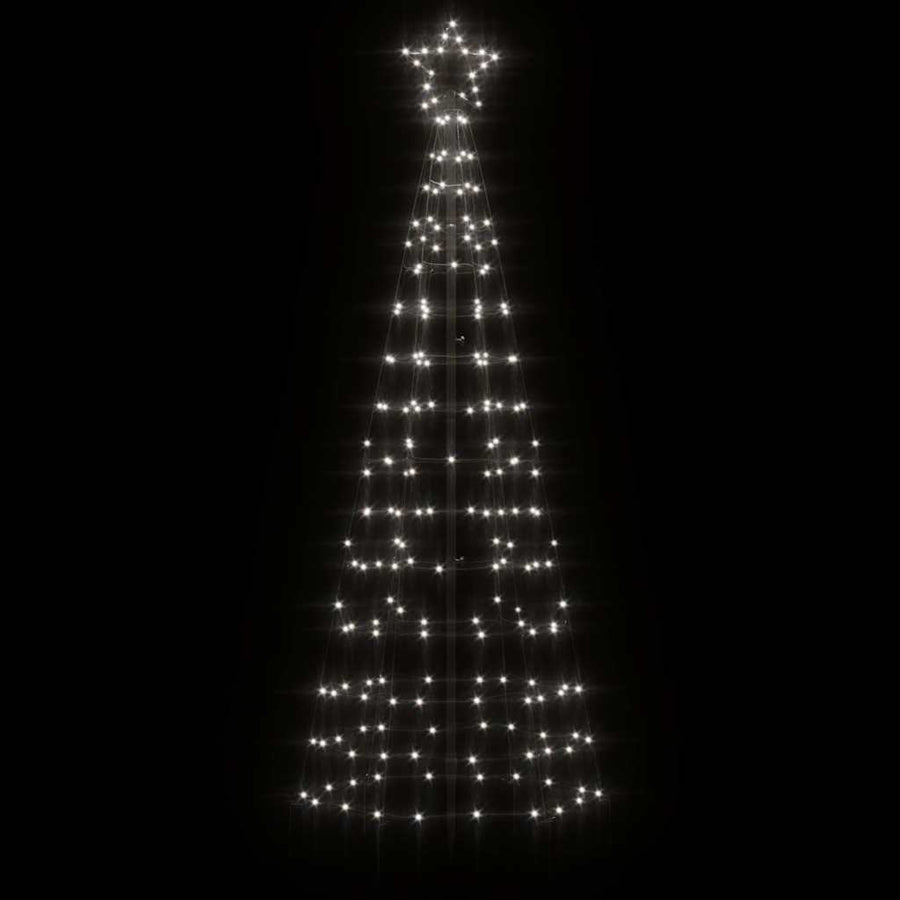 LED Kerstboom met spikes 220 LEDs Koud Wit 180 cm