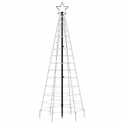 LED Kerstboom met spikes 220 LEDs Koud Wit 180 cm