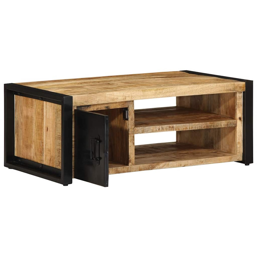 Salontafel 90x50x36 cm massief ruw mangohout