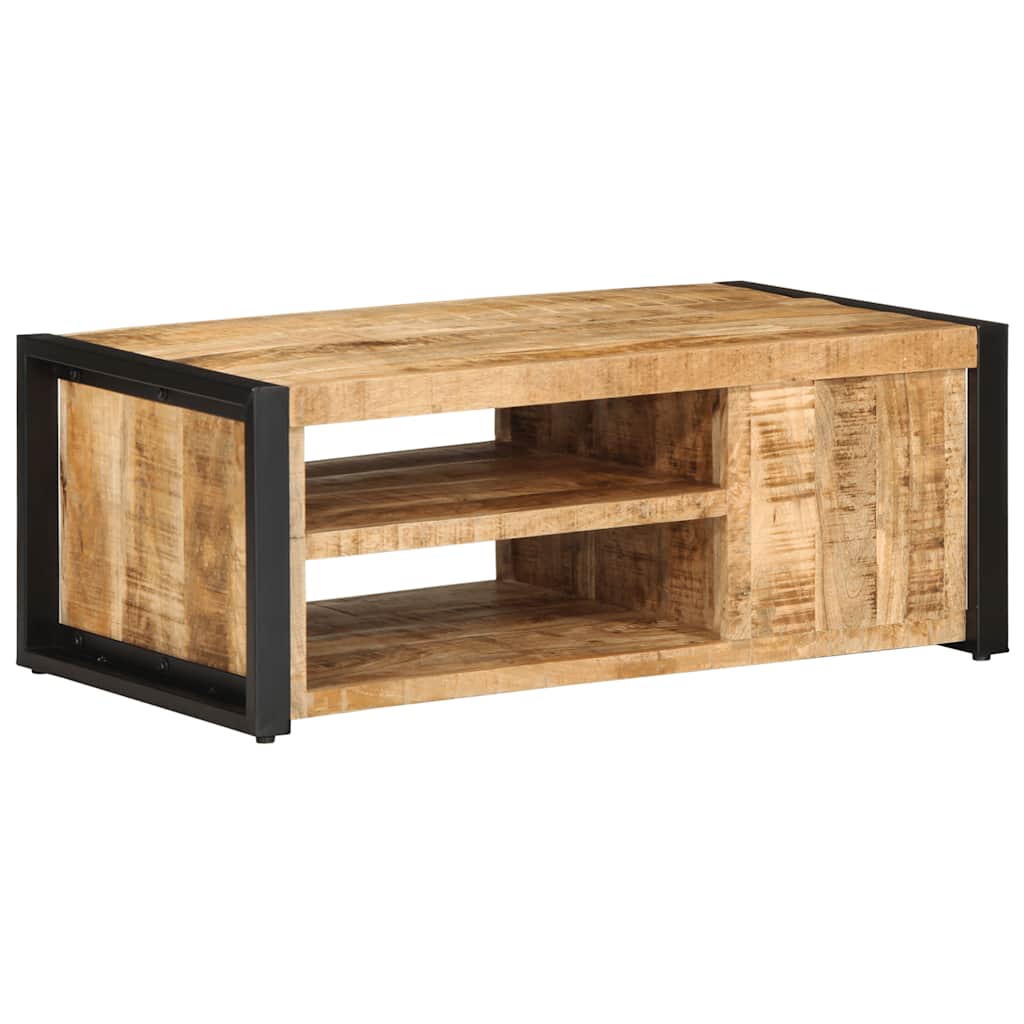 Salontafel 90x50x36 cm massief ruw mangohout