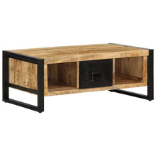 Salontafel 90X50X36 Cm Massief ruw mangohout