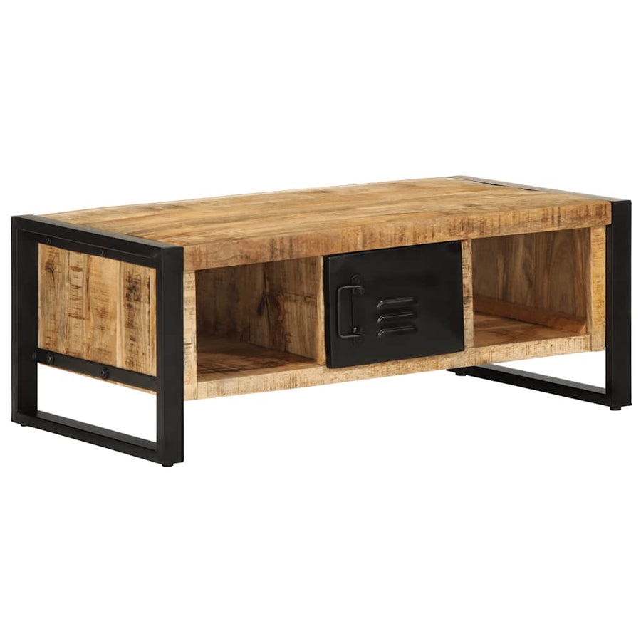 Salontafel 90X50X36 Cm Massief ruw mangohout