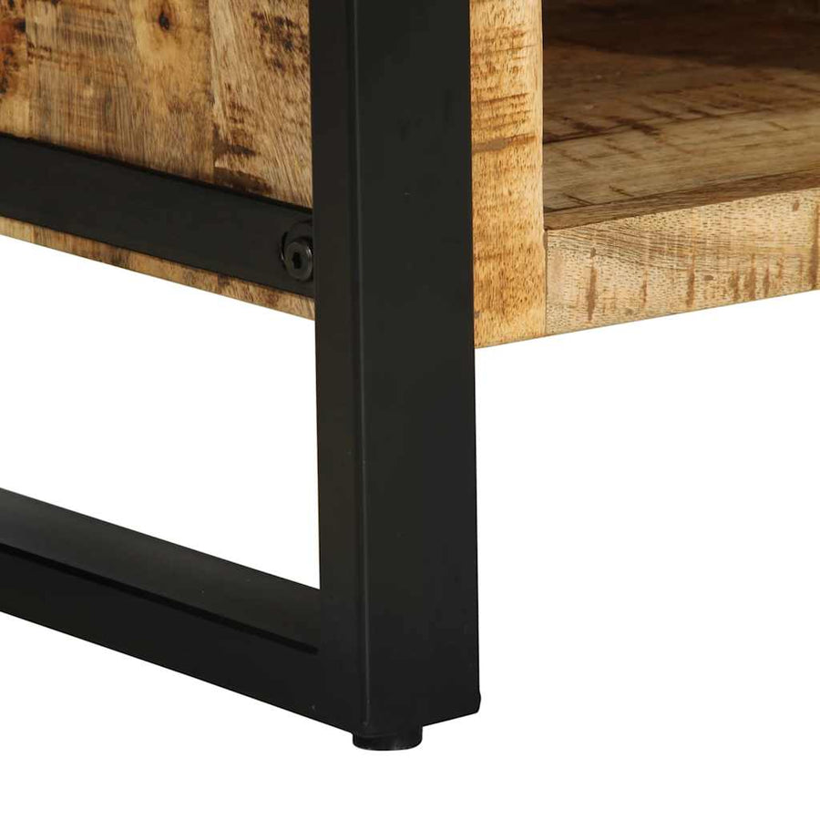 Salontafel 90X50X36 Cm Massief ruw mangohout