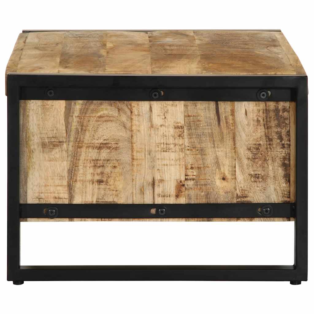 Salontafel 90X50X36 Cm Massief ruw mangohout