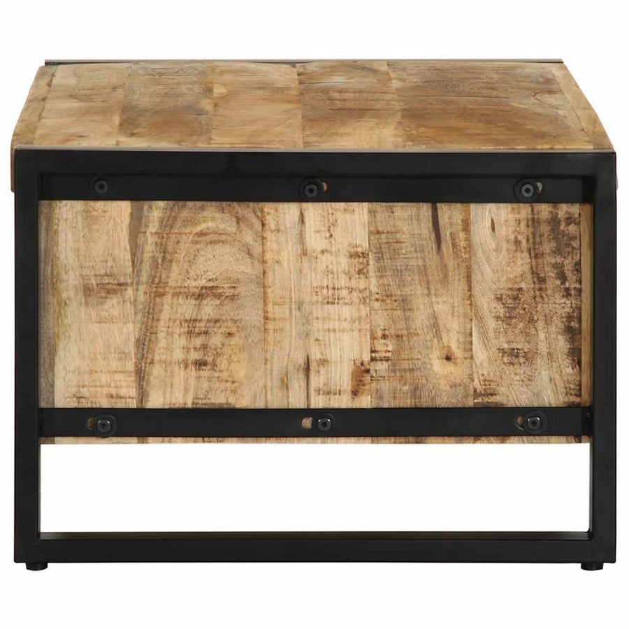 Salontafel 90X50X36 Cm Massief ruw mangohout