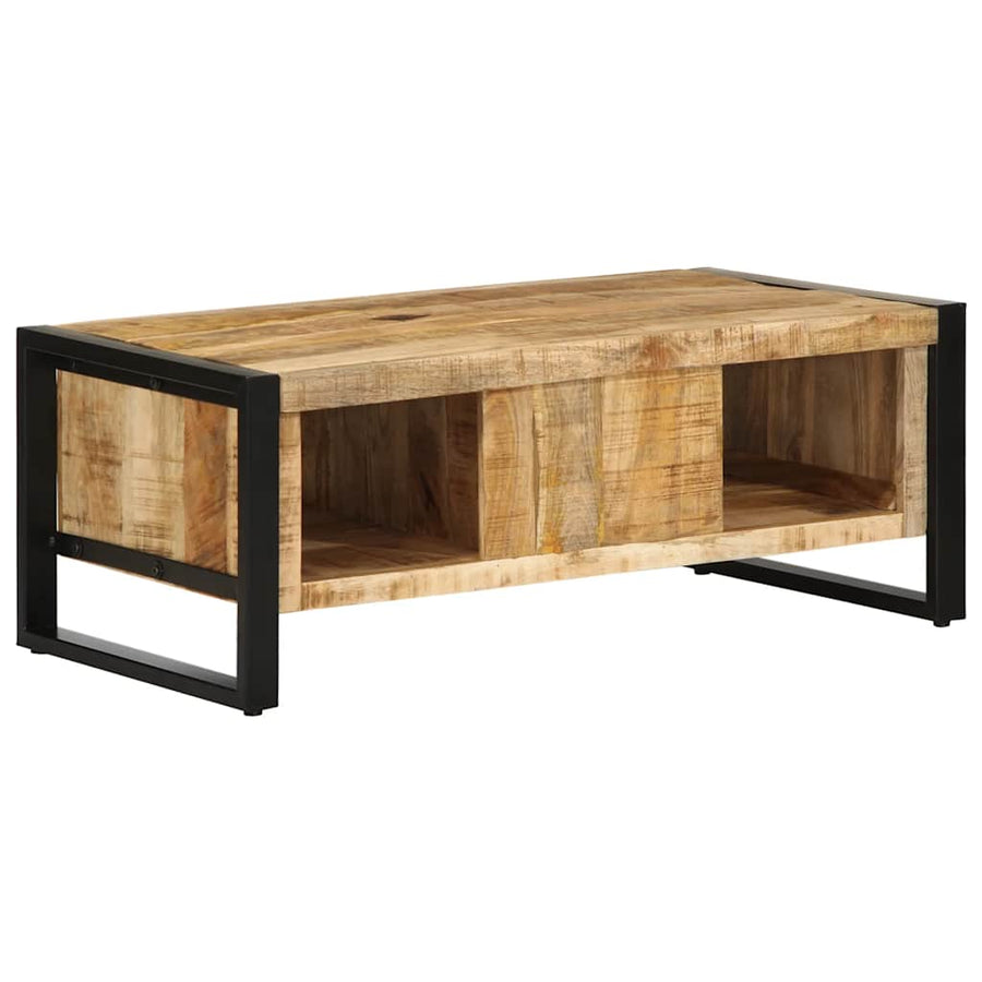 Salontafel 90X50X36 Cm Massief ruw mangohout