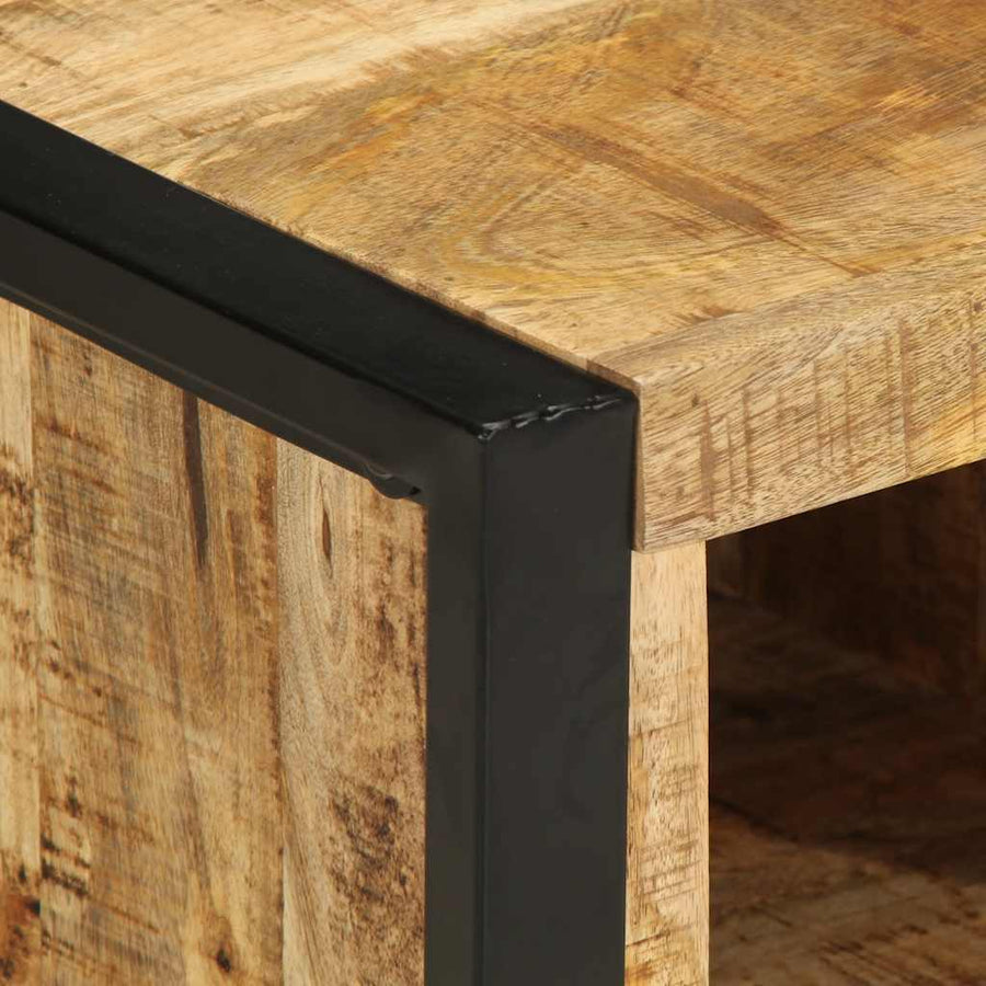 Salontafel 90X50X36 Cm Massief ruw mangohout