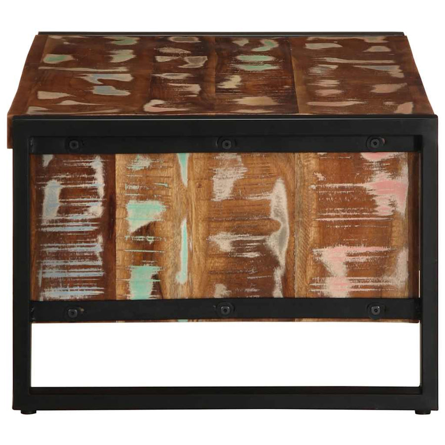 Salontafel 90x50x36 cm massief gerecycled hout meerkleurig