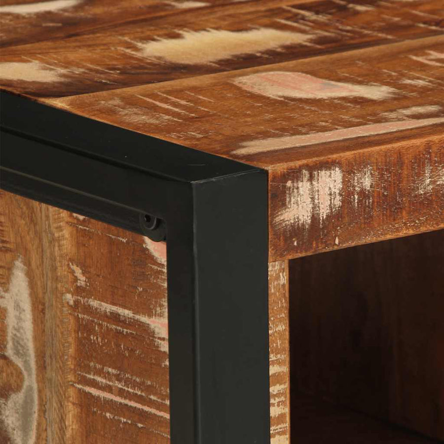 Salontafel 90x50x36 cm massief gerecycled hout meerkleurig