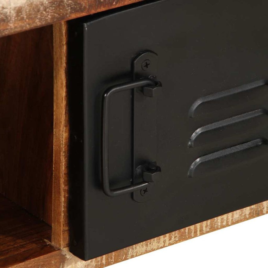 Salontafel 90x50x36 cm massief gerecycled hout meerkleurig