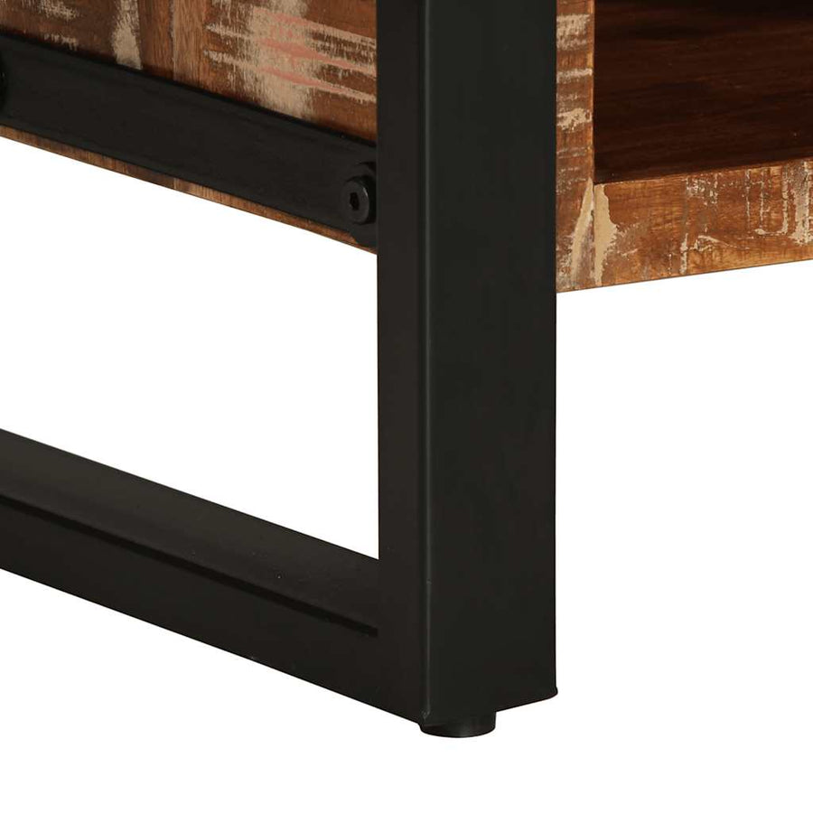 Salontafel 90x50x36 cm massief gerecycled hout meerkleurig