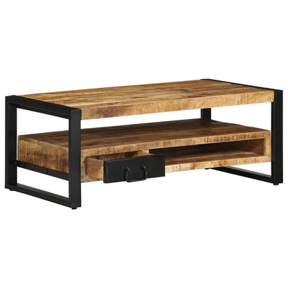 Salontafel 90x50x36 cm massief ruw mangohout