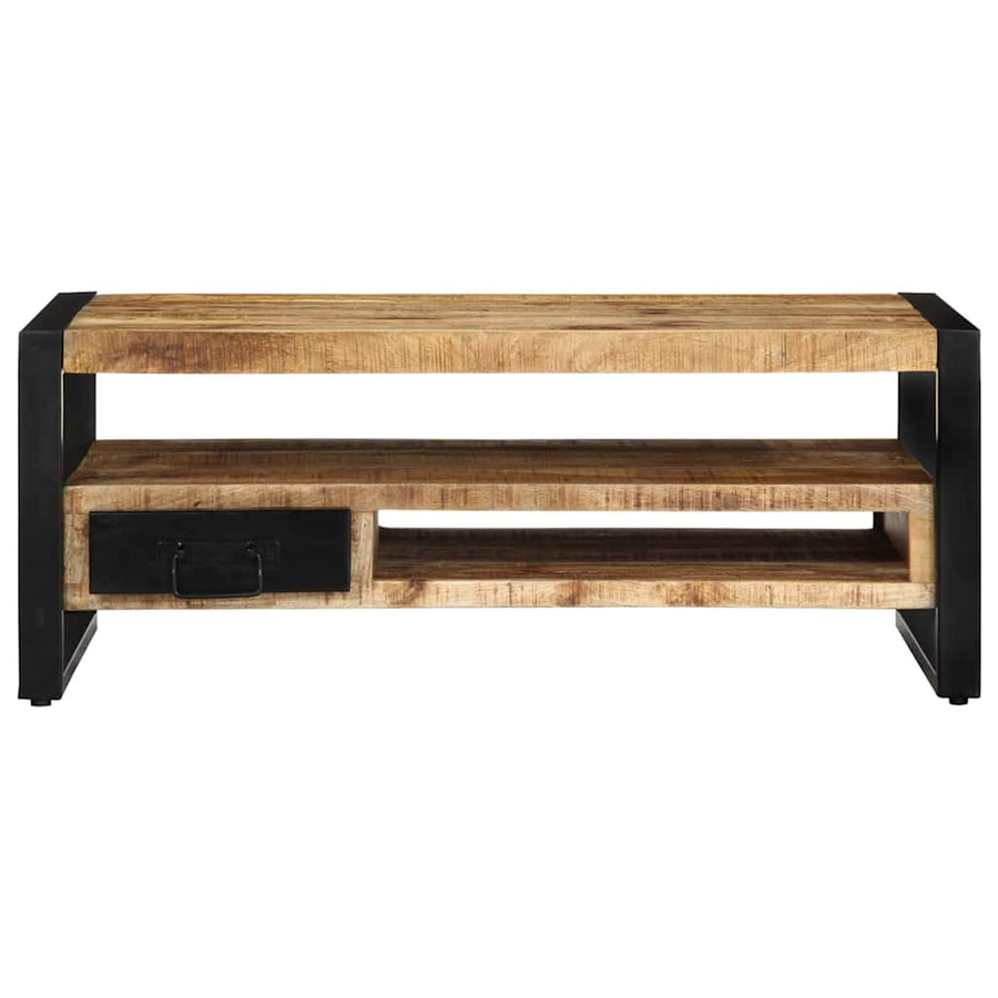 Salontafel 90x50x36 cm massief ruw mangohout