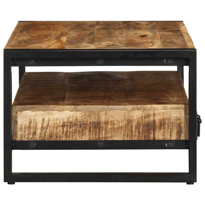 Salontafel 90x50x36 cm massief ruw mangohout