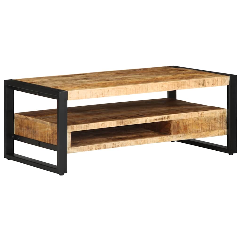 Salontafel 90x50x36 cm massief ruw mangohout