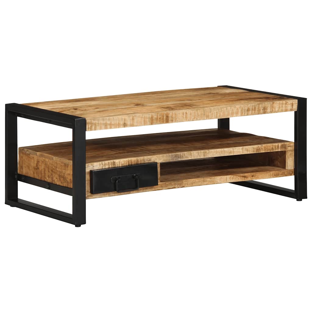 Salontafel 90x50x36 cm massief ruw mangohout