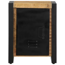 Nachtkastje 40x30x51 cm massief ruw mangohout