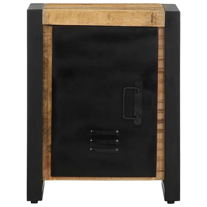 Nachtkastje 40x30x51 cm massief ruw mangohout