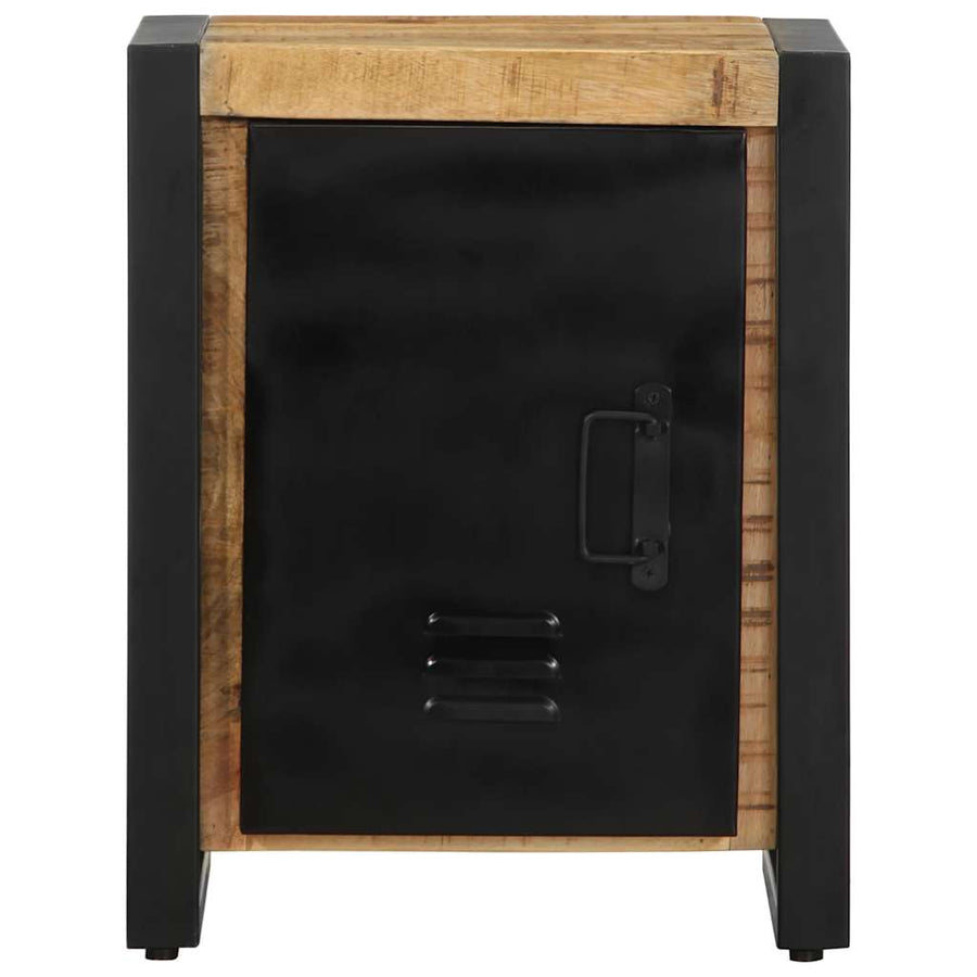 Nachtkastje 40x30x51 cm massief ruw mangohout