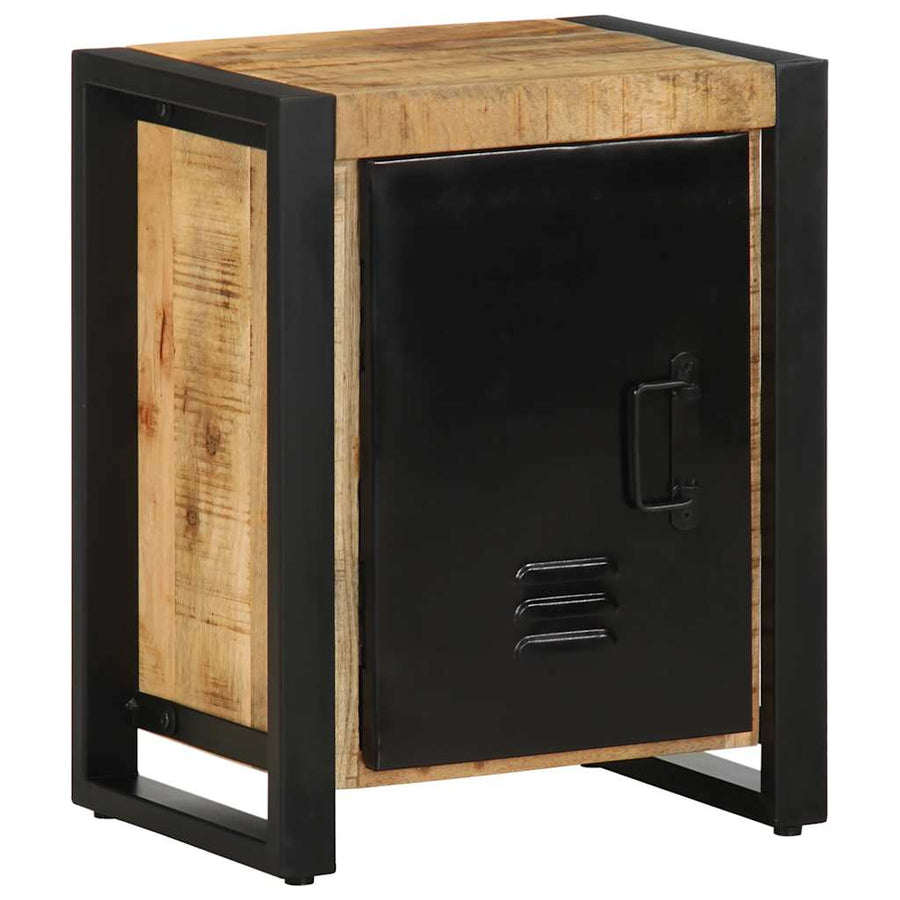 Nachtkastje 40x30x51 cm massief ruw mangohout