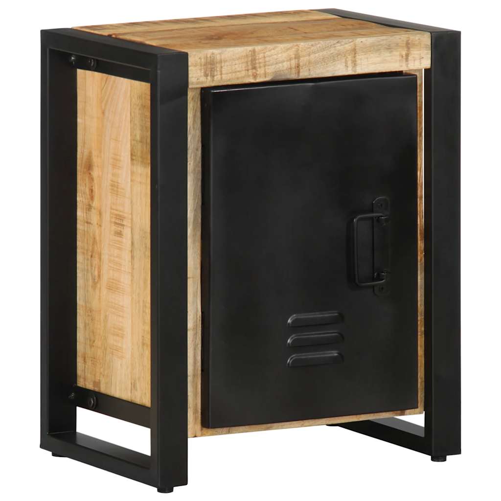 Nachtkastje 40x30x51 cm massief ruw mangohout