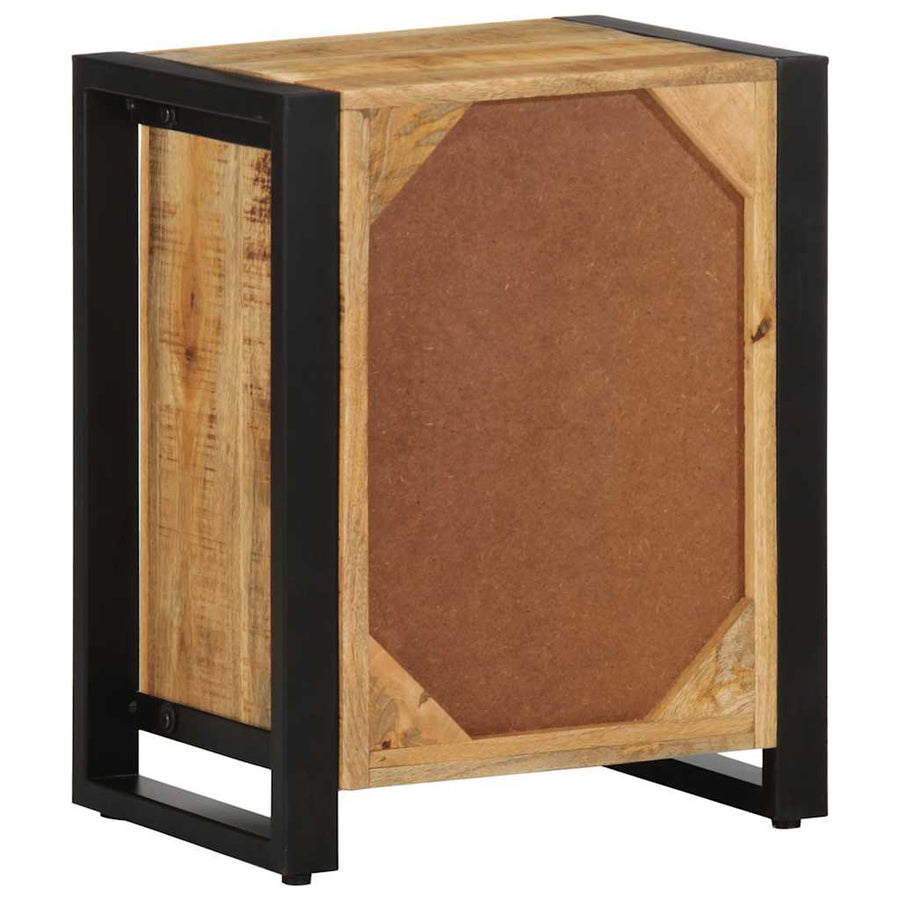 Nachtkastje 40x30x51 cm massief ruw mangohout