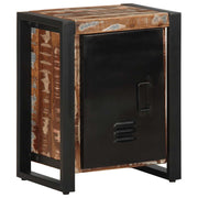 Nightstand 40x30x51 cm solid reclaimed wood multicolour