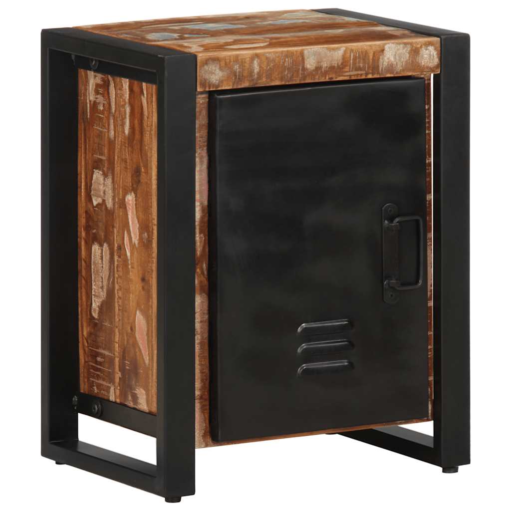 Nachtkastje 40x30x51 cm massief gerecycled hout meerkleurig
