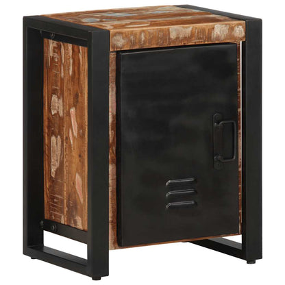 Nachtkastje 40x30x51 cm massief gerecycled hout meerkleurig